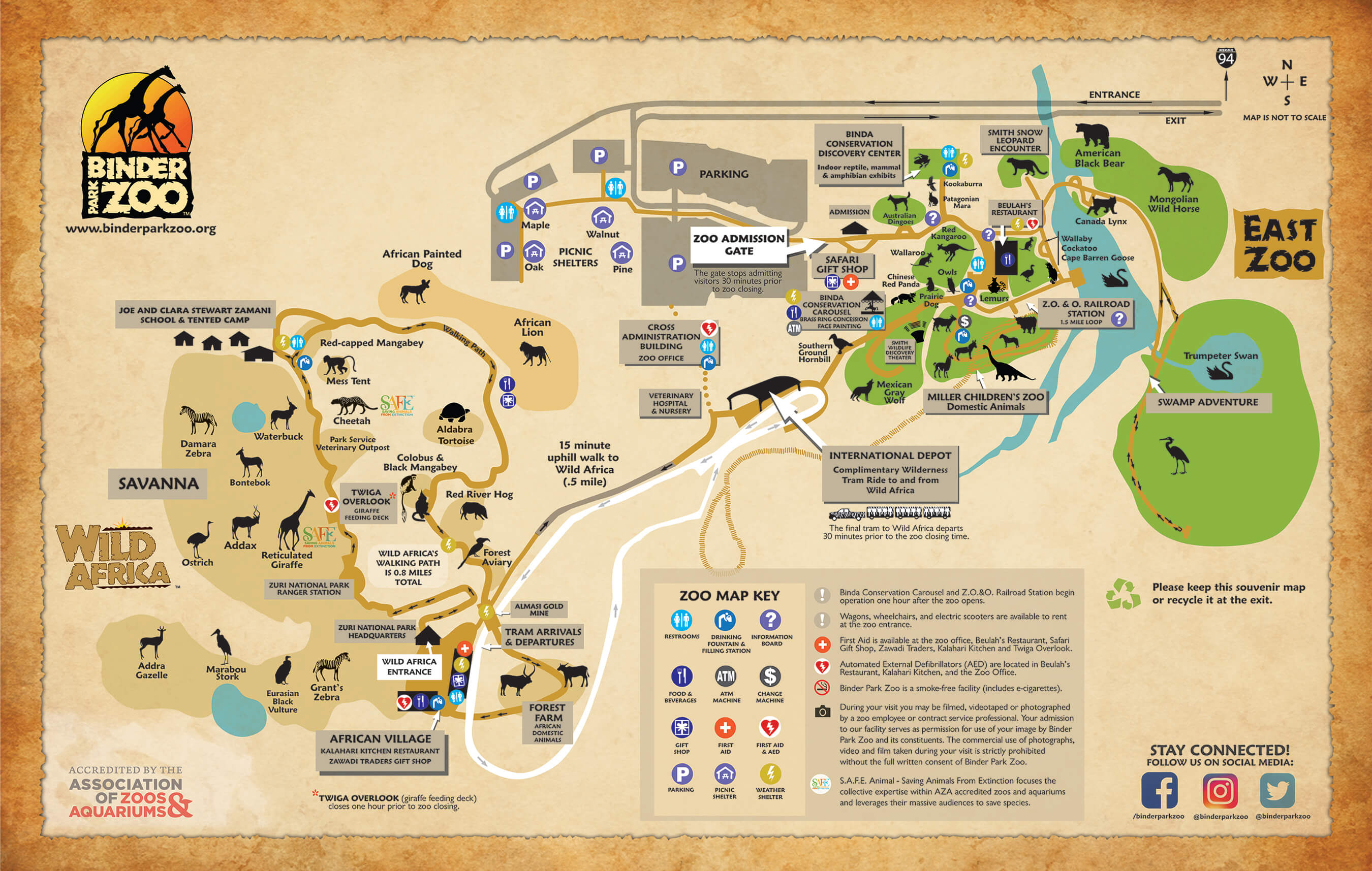 Zoo Map - Binder Park Zoo