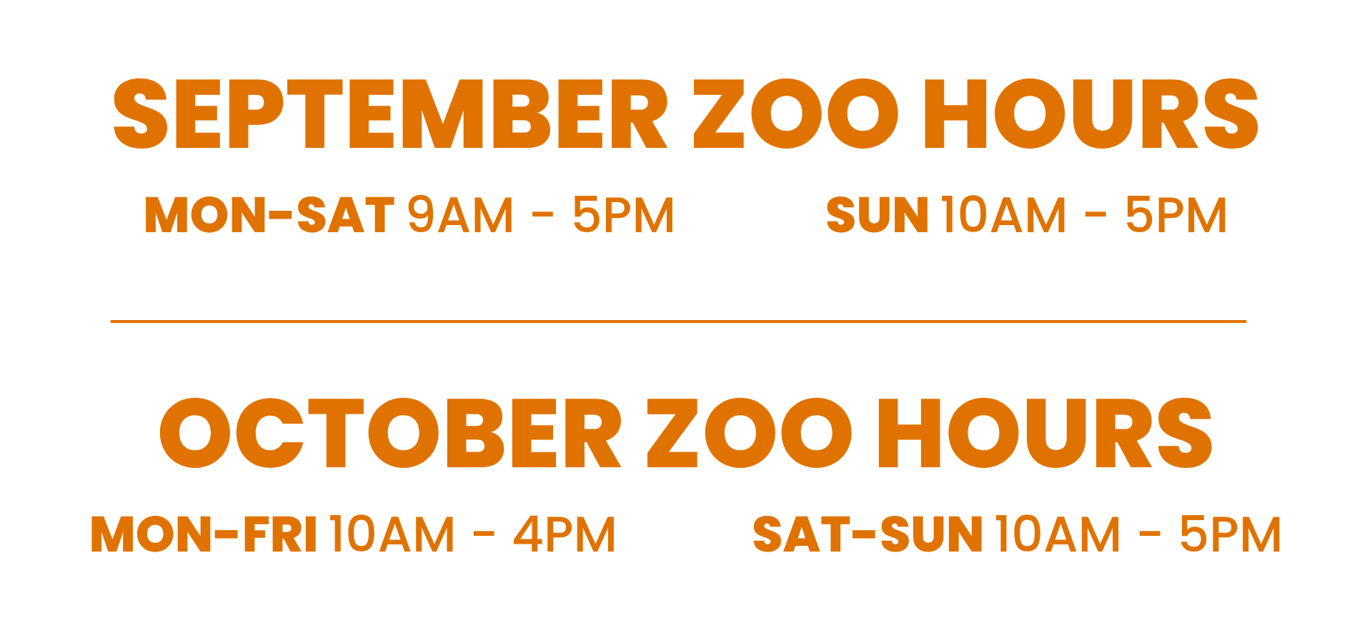 2026 Fall Hours